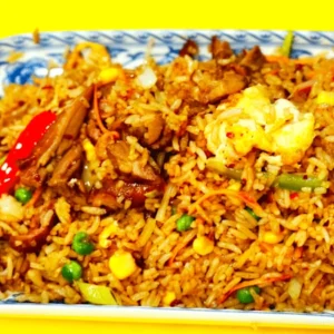 Wok gebratener Reis Ente