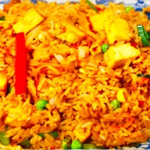 Wok gebratener Reis Tofu